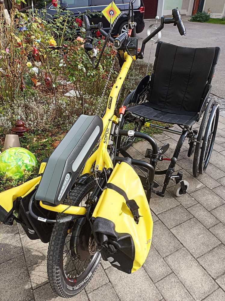 Foto Sunrice Attitude Hybrid Sopur Handbike 20 Zoll