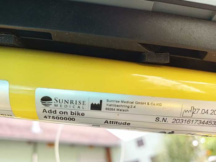 Foto Sunrice Attitude Hybrid Sopur Handbike 20 Zoll